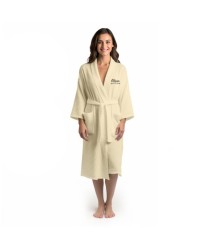 Lightweight Waffle Bathrobe with Custom Name and Heart Bathrobe